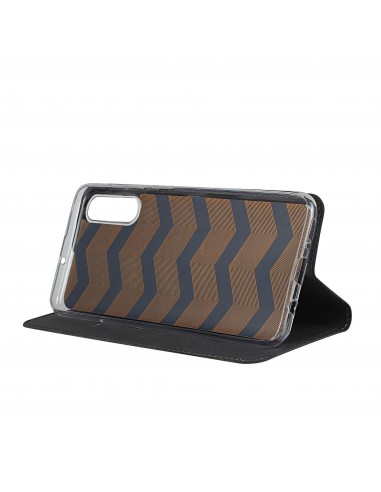 Etui portefeuille Galaxy A50 Simili cuir - Noir