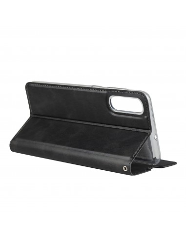 Etui portefeuille Galaxy A50 Simili cuir - Noir