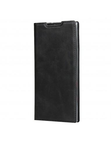 Etui portefeuille Galaxy Note 10 Plus Simili cuir - Noir