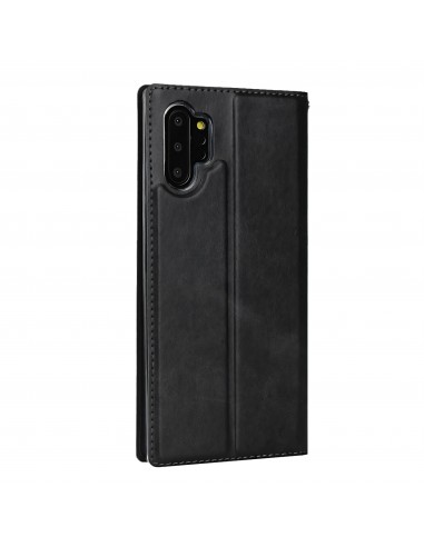 Etui portefeuille Galaxy Note 10 Plus Simili cuir - Noir
