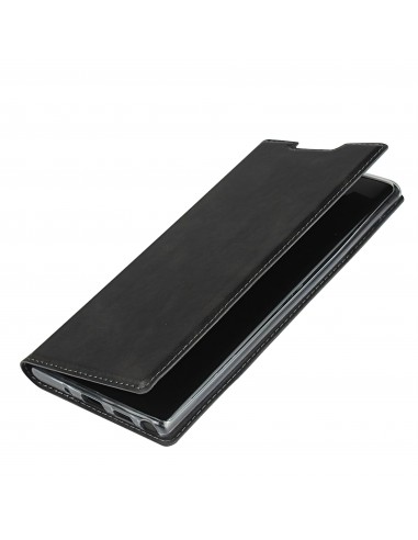 Etui portefeuille Galaxy Note 10 Plus Simili cuir - Noir