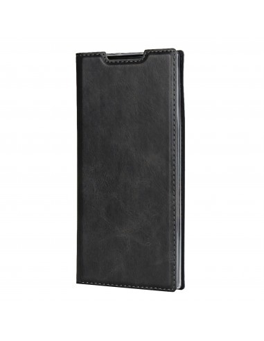 Etui portefeuille Galaxy Note 10 Simili cuir - Noir
