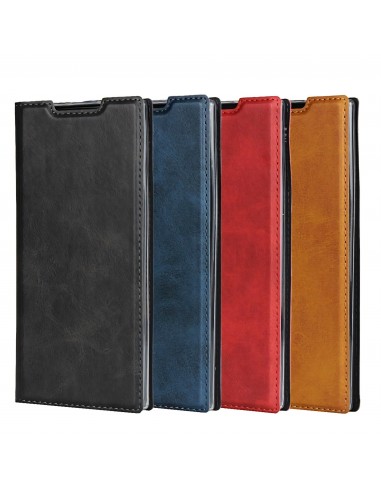 Etui portefeuille Galaxy Note 10 Simili cuir - Noir