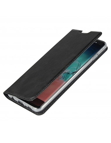 Etui portefeuille Galaxy S10 Simili cuir - Noir