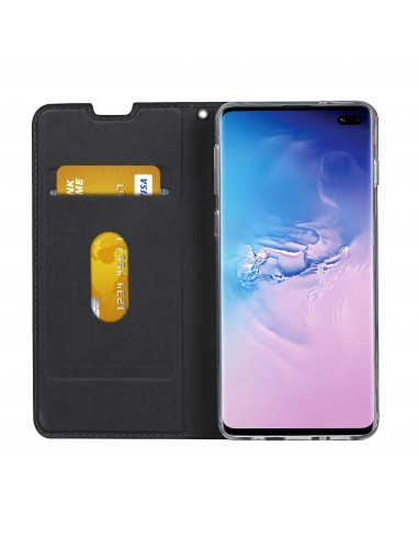 Etui portefeuille Galaxy S10 Plus Simili cuir - Noir