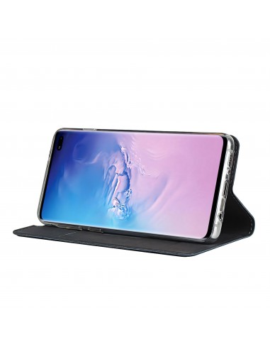 Etui portefeuille Galaxy S10 Plus Simili cuir - Noir