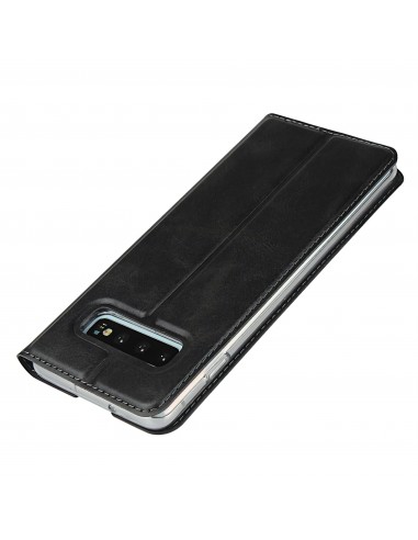 Etui portefeuille Galaxy S10 Plus Simili cuir - Noir