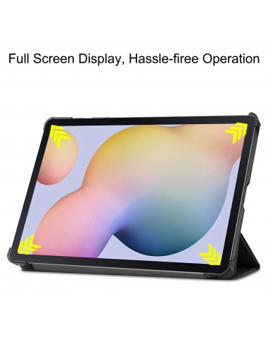 Housse de protection Galaxy Tab S7 avec support pliable style Smart Case - Noir