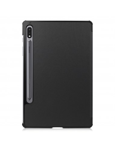 Housse de protection Galaxy Tab S7 avec support pliable style Smart Case - Noir