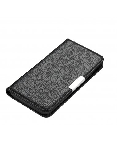 Etui portefeuille Galaxy A51 Style cuir avec fermeture magnétique et rangement carte - Noir