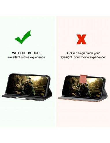 Etui portefeuille Galaxy A51 Style cuir avec fermeture magnétique et rangement carte - Noir