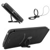 Etui de protection Galaxy S21 Style fibre de carbone avec rangement carte - Noir