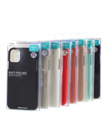 Coque silicone iPhone 11 Mercury - Noir