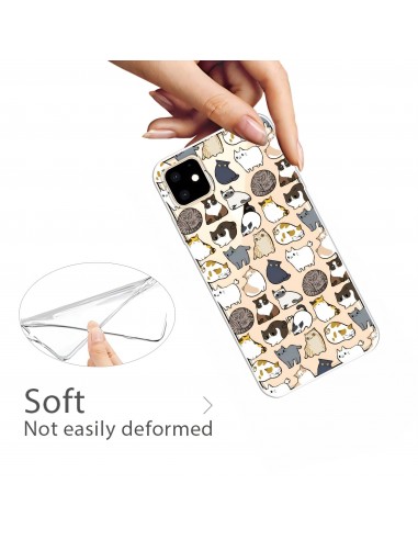 Coque silicone iPhone 11 Fantaisie Chats