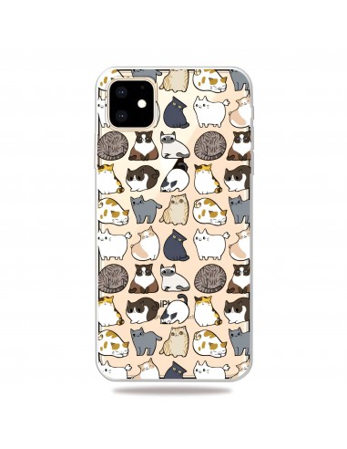 Coque silicone iPhone 11 Fantaisie Chats