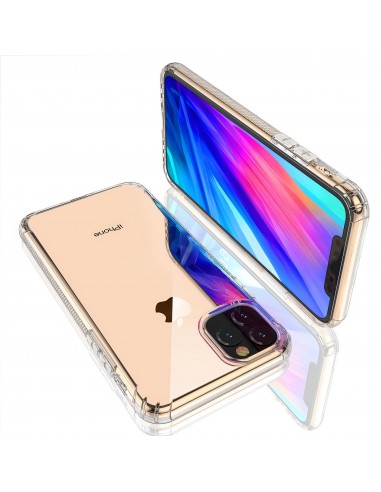 Coque antichoc iPhone 11 Pro Max avec plugs anti poussière - Transparent
