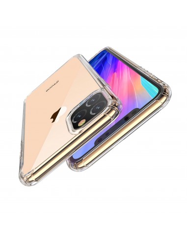 Coque antichoc iPhone 11 Pro Max avec plugs anti poussière - Transparent
