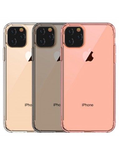 Coque antichoc iPhone 11 Pro Max avec plugs anti poussière - Transparent