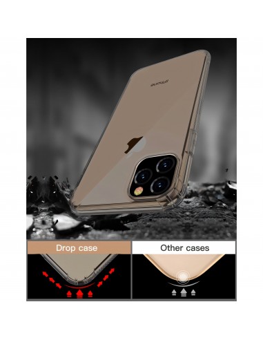 Coque antichoc iPhone 11 Pro Max avec plugs anti poussière - Noir