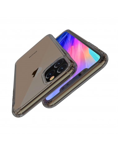 Coque antichoc iPhone 11 Pro Max avec plugs anti poussière - Noir