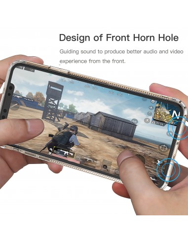 Coque antichoc iPhone 11 Pro avec plugs anti poussière - Transparent