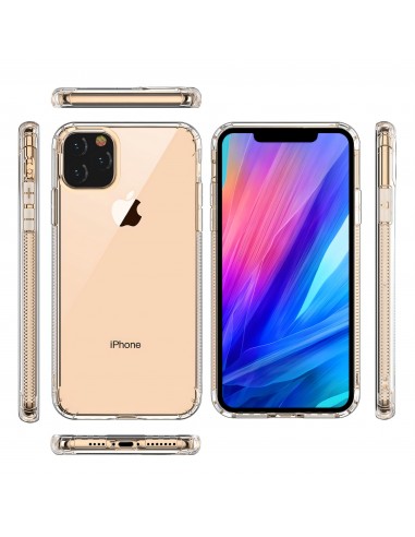 Coque antichoc iPhone 11 Pro avec plugs anti poussière - Transparent