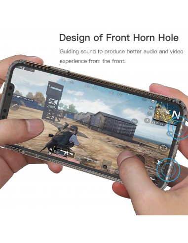 Coque antichoc iPhone 11 Pro avec plugs anti poussière - Noir