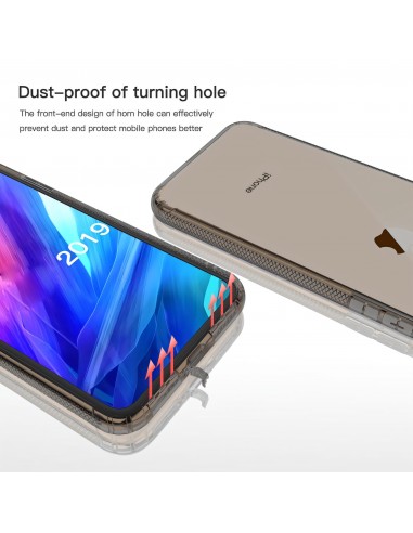 Coque antichoc iPhone 11 Pro avec plugs anti poussière - Noir