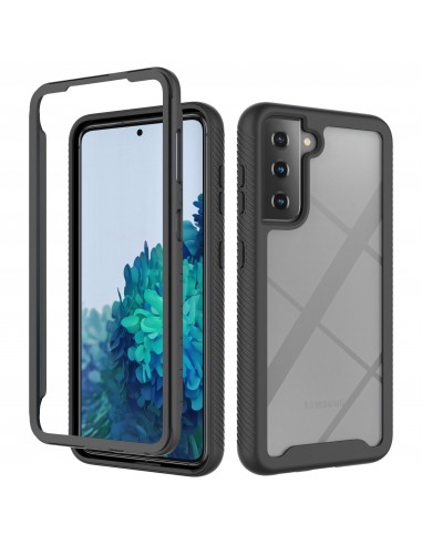 Coque intégrale Galaxy S21 Protection renforcée hybride - Noir