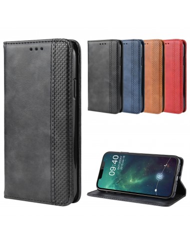 Etui iPhone 11 Pro Max Vintage Simili cuir - Noir