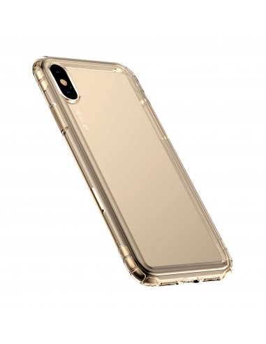 Coque antichoc iPhone XS Max Transparent BASEUS - Or