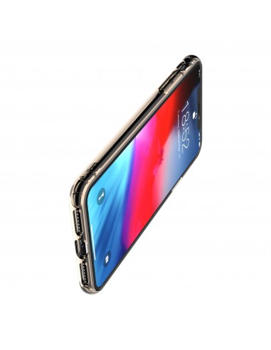 Coque antichoc iPhone XS Max Transparent BASEUS - Or