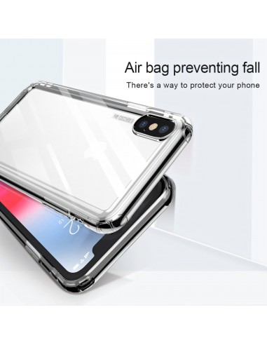 Coque antichoc iPhone XS Max Transparent BASEUS - Or