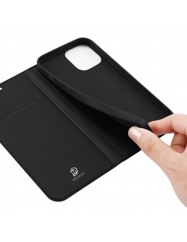 Etui de protection iPhone 12 Pro Max avec rangement pour carte -  Superbe design DUX DUCIS - Noir