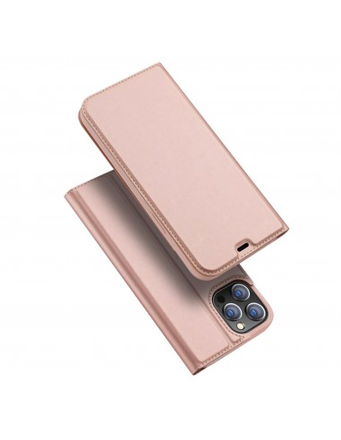 Etui de protection iPhone 12 Pro Max avec rangement pour carte -  Superbe design DUX DUCIS - Rose