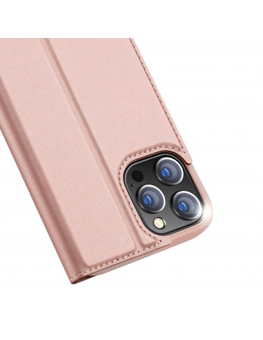 Etui de protection iPhone 12 Pro Max avec rangement pour carte -  Superbe design DUX DUCIS - Rose