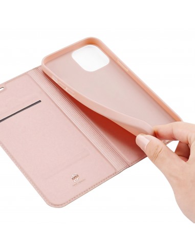 Etui de protection iPhone 12 Pro Max avec rangement pour carte -  Superbe design DUX DUCIS - Rose