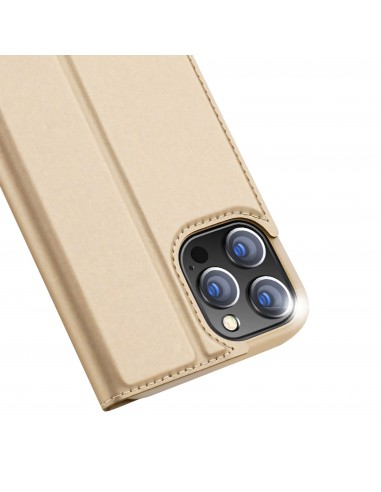 Etui de protection iPhone 12 Pro Max avec rangement pour carte -  Superbe design DUX DUCIS - Or