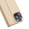 Etui de protection iPhone 12 Pro Max avec rangement pour carte -  Superbe design DUX DUCIS - Or