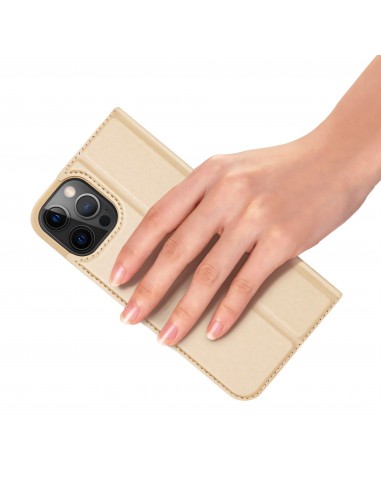 Etui de protection iPhone 12 Pro Max avec rangement pour carte -  Superbe design DUX DUCIS - Or