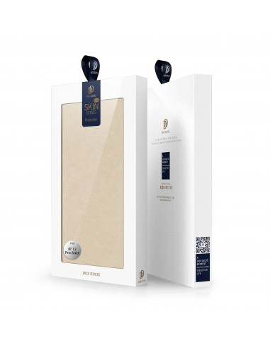 Etui de protection iPhone 12 Pro Max avec rangement pour carte -  Superbe design DUX DUCIS - Or