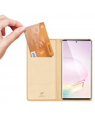 Etui de protection Galaxy Note 20 avec rangement pour carte -  Superbe design DUX DUCIS - Or