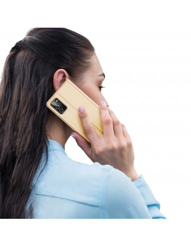 Etui de protection Galaxy Note 20 avec rangement pour carte -  Superbe design DUX DUCIS - Or