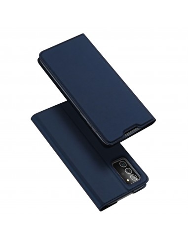 Etui de protection Galaxy Note 20 avec rangement pour carte -  Superbe design DUX DUCIS - Bleu foncé