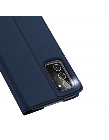 Etui de protection Galaxy Note 20 avec rangement pour carte -  Superbe design DUX DUCIS - Bleu foncé