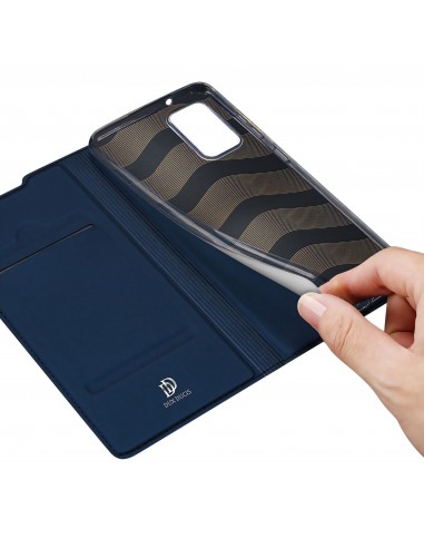 Etui de protection Galaxy Note 20 avec rangement pour carte -  Superbe design DUX DUCIS - Bleu foncé