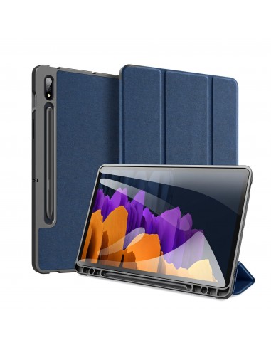 Housse de protection Galaxy Tab S7 avec support horizontale -  Top design DUX DUCIS - Bleu