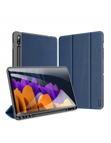 Housse de protection Galaxy Tab S7 avec support horizontale -  Top design DUX DUCIS - Bleu