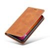 Etui portefeuille iPhone 11 Silky Touch -  Protection intégrale FORWENW - Marron