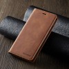 Etui portefeuille iPhone 11 Silky Touch -  Protection intégrale FORWENW - Marron